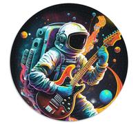 1000-teiliges Puzzle für Erwachsene, Astronaut spielt Gitarre, Puzzle für Erwachsene, interaktives Familienspiel, Heimdekoration zum Selbermachen, Denksportaufgabe, Geschenk, 1000 Teile (67,5x67,5cm)