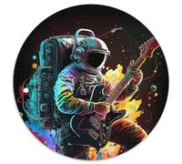 1000-teiliges Puzzle für Erwachsene, Astronaut spielt Gitarre, Puzzle für Erwachsene, interaktives Familienspiel, Heimdekoration zum Selbermachen, Denksportaufgabe, Geschenk, 1000 Teile (67,5x67,5cm)