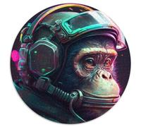 1000-teiliges Puzzle für Erwachsene, Astronauten-Affe, Puzzle für Erwachsene, interaktives Familienspiel, Heimdekoration zum Selbermachen, Denksportaufgabe, Geschenk, 1000 Teile (67,5x67,5cm)