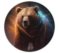 1000-teiliges Puzzle für Erwachsene, Braunbär-Puzzles für Erwachsene, Weihnachtsgeschenk für Teenager, Stressabbau, cooles einzigartiges Geschenk für die Familie, 1000 Teile (67,5x67,5cm)