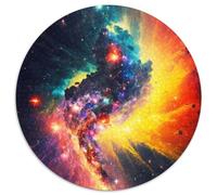 1000-teiliges Puzzle für Erwachsene Colors of Space, rundes 1000-teiliges Puzzle, perfekt für Familienspaß, Partyspiele, Gastgeschenke für Geburtstagspartys, 1000 Teile (67,5x67,5cm)