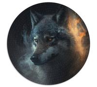 1000-teiliges Puzzle für Erwachsene, Fantasy-Wolf-Puzzles für Erwachsene, Weihnachtsgeschenk für Teenager, Stressabbau, cooles einzigartiges Geschenk für die Familie, 1000 Teile (67,5x67,5cm)