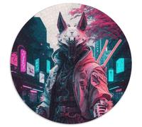 1000-teiliges Puzzle für Erwachsene, Neon-Krieger-Puzzle, anspruchsvolles Denkspiel für Teenager, unterhaltsames interaktives Spiel für die ganze Familie, 1000 Teile (67,5x67,5cm)
