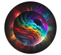 1000-teiliges Puzzle für Erwachsene, rund, Universum und Planet, perfektes Geschenk für Geburtstage, Feiertage und als Heimdekoration, 1000 Teile (67,5x67,5cm)