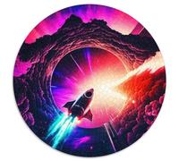 1000-teiliges Puzzle für Erwachsene, Spaceship Story, runde Puzzles mit 1000 Teilen für Erwachsene, perfekt für Familienspaß, Partyspiele, Gastgeschenke für Geburtstagspartys, 1000 Stück (67,5x67,5cm)