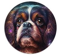 1000-teiliges Puzzle Galaxie-Hund, rundes 1000-teiliges Puzzle, anspruchsvolles Denkspiel für Teenager, Spaß für den Spieleabend mit der Familie, 1000 Teile (67,5x67,5cm)