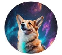 1000-teiliges Puzzle Galaxy Corgi, 1000-teiliges rundes Puzzle für Erwachsene, ideal für Teenager und Sammler, Reisegeschenk, Familienaktivität, 1000 Teile (67,5x67,5cm)