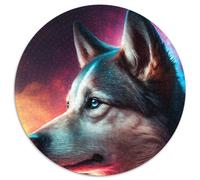 1000-teiliges Puzzle Galaxy Husky für Erwachsene, interaktives Familienspiel, Bastelgeschenk mit farbenfrohen Kunstwerken, 1000 Teile (67,5x67,5cm)