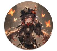 1000-teiliges Puzzle Genshin Impact, runde Papppuzzles, fördert die Hand-Auge-Koordination, perfekt als Geburtstagsgeschenk, 1000 Stück (67,5x67,5cm)