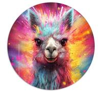 1000-teiliges Puzzle-Geschenk, Alpaka-Puzzle für Erwachsene, farbenfrohe Heimdekoration und interaktives Familienspiel, ideales Geschenk, 1000 Teile (67,5x67,5cm)