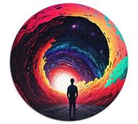1000-teiliges Puzzle-Geschenk, bunte Straße, rundes Puzzle 1000 Teile für Erwachsene zur Heimdekoration, ideales Weihnachts- und Neujahrsgeschenk für Teenager, 1000 Teile (67,5x67,5cm)