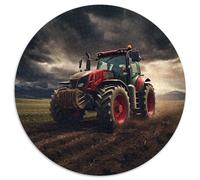 1000-teiliges Puzzle-Geschenk, bunter Traktor, rund, aus Karton, Puzzle für Teenager, Familie, Lernspiele, Heimdekoration, Geschenk, 1000 Stück (67,5x67,5cm)
