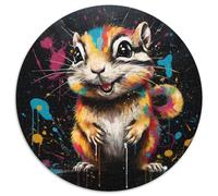 1000-teiliges Puzzle-Geschenk, Eichhörnchen-Puzzle für Erwachsene, farbenfrohe Heimdekoration und interaktives Familienspiel, ideales Geschenk, 1000 Teile (67,5x67,5cm)