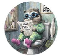 1000-teiliges Puzzle-Geschenk Faultier geht auf Toilette, rundes Puzzle 1000 Teile für Erwachsene zur Heimdekoration, ideales Weihnachts- und Neujahrsgeschenk für Teenager, 1000 Teile (67,5x67,5cm)