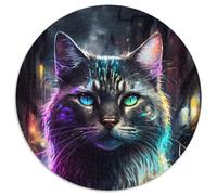 1000-teiliges Puzzle-Geschenk, Katzen-Puzzle für Erwachsene, farbenfrohe Heimdekoration und interaktives Familienspiel, ideales Geschenk, 1000 Teile (67,5x67,5cm)