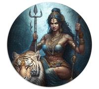 1000-teiliges Puzzle-Geschenk,wunderschöne runde Hindu-Göttin,Puzzle 1000 Teile für Erwachsene,perfekt als Dekoration für Zuhause und Büro,Partys,Geburtstage und Feiertagsgeschenke,1000 Stück