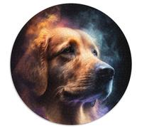 1000-teiliges Puzzle Golden Retriever Cloud, 1000-teiliges rundes Puzzle für Erwachsene, ideal für Teenager und Sammler, Reisegeschenk, Familienaktivität, 1000 Teile (67,5x67,5cm)