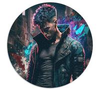 1000-teiliges Puzzle Held der Nacht,runde Puzzles 1000 Teile für Erwachsene zum Entspannen und Herausfordern,farbenfrohe Kunst zur Heimdekoration,ideales Geschenk für Freunde,1000 Teile (67,5x67,5cm)