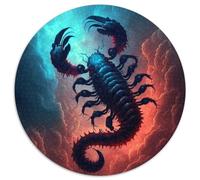 1000-teiliges Puzzle Intense Cloud Scorpio,runde Puzzles mit 1000 Teilen für Erwachsene zum Entspannen und Herausfordern,farbenfrohe Kunst zur Heimdekoration,ideales Geschenk für Freunde,(67,5x67,5cm)