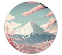 1000-teiliges Puzzle Japanische Kirschblüten, rund, 1000 Teile, Geburtstagsgeschenkidee, anspruchsvolles Denkspiel, 1000 Teile (67,5x67,5cm)