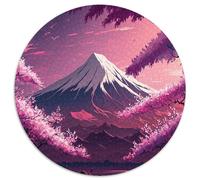 1000-teiliges Puzzle Japanische Kirschblüten, runde Puzzles 1000 Teile für Erwachsene, perfekt für Familienspaß, Partyspiele, Geburtstagspartygeschenke, 1000 Stück (67,5x67,5cm)