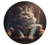 1000-teiliges Puzzle King Cat, Kartonpuzzle mit interaktivem Familienspiel, ideales Geschenk für Kinder ab 14 Jahren, 1000 Teile (67,5x67,5cm)