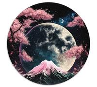 1000-teiliges Puzzle, Kirschblüten, Mount Fuji, Puzzles für Erwachsene, interaktives Familienspiel, Bastelgeschenk mit farbenfrohen Kunstwerken, 1000 Teile (67,5x67,5cm)