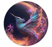 1000-teiliges Puzzle Kolibri der Zeit, rundes 1000-teiliges Puzzle, anspruchsvolles Denkspiel für Teenager, Spaß für den Spieleabend mit der Familie, 1000 Teile (67,5x67,5cm)