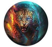 1000-teiliges Puzzle, Kunst-Leoparden-Papierpuzzle, Geschenk, DIY-Spaß, geeignet für die Dekoration von Zuhause, Wohnzimmer und Büro, 1000 Stück (67,5x67,5cm)