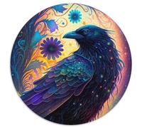 1000-teiliges Puzzle Magic Crow, rundes 1000-teiliges Puzzle, anspruchsvolles Denkspiel für Teenager, Spaß für den Spieleabend mit der Familie, 1000 Teile (67,5x67,5cm)