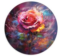 1000-teiliges Puzzle Rose, Puzzle für Erwachsene, interaktives Familienspiel, Bastelgeschenk mit farbenfrohen Kunstwerken, 1000 Teile (67,5x67,5cm)