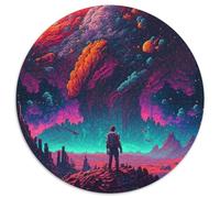 1000-teiliges Puzzle Stehendes Feuer, 1000-teiliges rundes Puzzle für Erwachsene, ideal für Teenager und Sammler, Reisegeschenk, Familienaktivität, 1000 Teile (67,5x67,5cm)