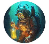 1000-teiliges Puzzle Unterwasser-Astronauten-Puzzle für Erwachsene, interaktives Familienspiel, Bastelgeschenk mit farbenfrohen Kunstwerken, 1000 Teile (67,5x67,5cm)