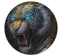 1000-teiliges Puzzle Wolkentiger, rundes Puzzle mit 1000 Teilen, perfekte Dekoration für Zuhause oder das Büro, ideales Weihnachtsgeschenk, 1000 Teile (67,5x67,5cm)