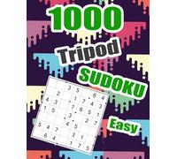 1000 Tripod Sudoku Puzzles Book - Easy: Figure And Outline Every Regions Rows Columns For Non-Repeating Digits 1 To 7 Placement | Teens Adults Seniors ... Solutions | Hours Of Fun Gift | 8.5"x11"