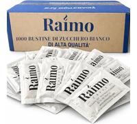 1000 Zucchero Bustine Bianco Monodose 4 g - Bustine Zucchero Monodose Prodotto In Italia - Ideale per Bar, Ufficio, Hotel e Catering - Porzioni Igieniche per Caffè, Tè e Bevande Calde