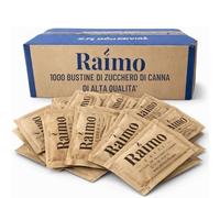 1000 Zucchero Bustine di Canna Monodose 4 g - Bustine Zucchero Monodose Prodotto In Italia - Ideale per Bar, Ufficio, Hotel e Catering - Porzioni Igieniche per Caffè, Tè e Bevande Calde