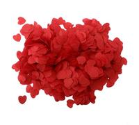 10000 coriandoli biodegradabili a forma di cuore, per matrimoni, compleanni, feste, decorazioni (rosso)