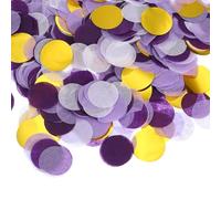 10000 coriandoli rotondi di carta biodegradabili color oro viola, coriandoli per matrimoni, matrimoni, anniversari, San Valentino, baby shower