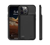 10000 mAh - Cover a batteria per iPhone 15 Pro, custodia ricaricabile con batteria esterna per iPhone 15 Pro [6.1"] batteria di protezione Power Bank Charger Case (nero)