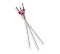 10000 pezzi - Garcia de Pou 191.71 Bastoncini a sfera rossa 9 cm, naturale bambù