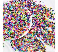 10000 Pezzi Perline da Stirare Perline a Fusione da 5 mm Perlina Fusibili Colorate 50 colori Creativo DIY Perlina Artigianali Idea Regalo per Feste di Compleanno