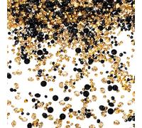 10000 pezzi trasparenti cristalli sparsi di colore nero e oro, strass per tavolo di nozze, decorazione da tavolo, cristalli acrilici per vasi per feste (3 mm, 4 mm, 6 m)