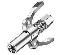10000 PSI Autobloccante Ingrassatore Testina, Doppia Maniglia G Grasso Pistola Accoppiatore, Accoppiatore di Pistola per Grasso ad Alta Pressione, Compatibile con Tutti i Pistole Ingrassatori da 1/8