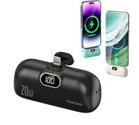10000mAh Mini Portable Charger Power Bank for Phone, Portable Charger Power Bank for iphone (Black,for Lightning)