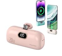 10000mAh Mini Portable Charger Power Bank for Phone, Portable Charger Power Bank for iphone (Pink,for Type-C)