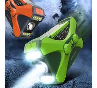 10000mAh Radio di emergenza solare a manovella Radio portatile AM/FM/NOAA meteo Radio LED torcia SOS allarme Power Bank altoparlante