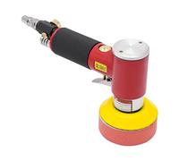 10000RPM Mini lucidatrice pneumatica con spugna per lucidatura, velocità regolabile, lucidatrice eccentrica, lucidatrice portatile senza fili per lucidatura, levigatura (rosso)