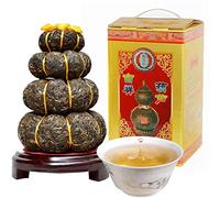 1000g Set Da Di Tè Pu-Erh Yunnan Naturale Originale a Quattro Strati Cibo Verde Biologico Senza Additivi Aroma Intenso Retrogusto Dolce E Delicato Facile Da Conservare Torta Pu'er
