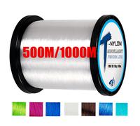 1000M Lenza da pesca in nylon Lenza da pesca monofilamento super resistente Macchiolina Lenza da pesca rivestita in fluorocarbonio per la carpa Pesca olta